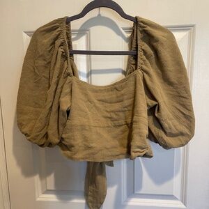 Free People wrap top tie top (reversible)